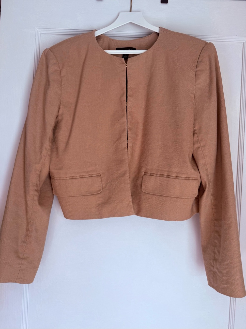 Ann Taylor Cropped Camel Blazer Jacket